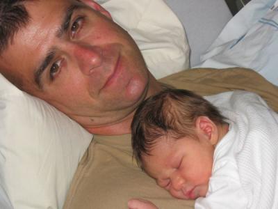 Evan and Dad Relax Day